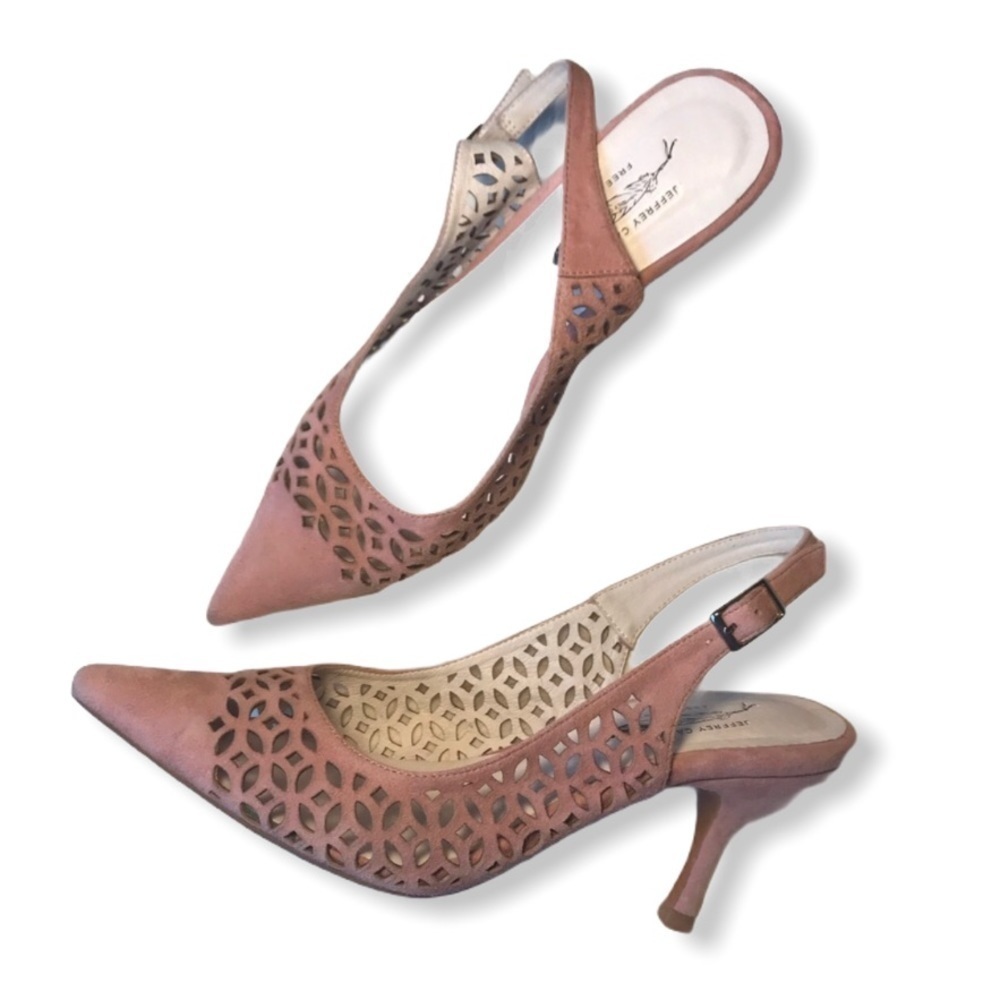 Jeffrey Campbell Kitten Heels Slingback Blush 7